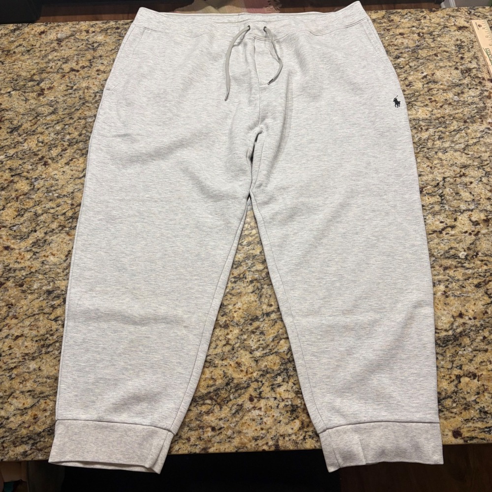 Polo Ralph Lauren Performance Gray Joggers Mens 2XB Big and Tall Sweatpants ws